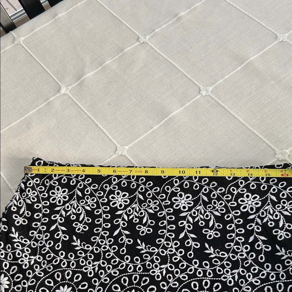LOFT Black and White Patterned Mini Skirt - Picture 6 of 8